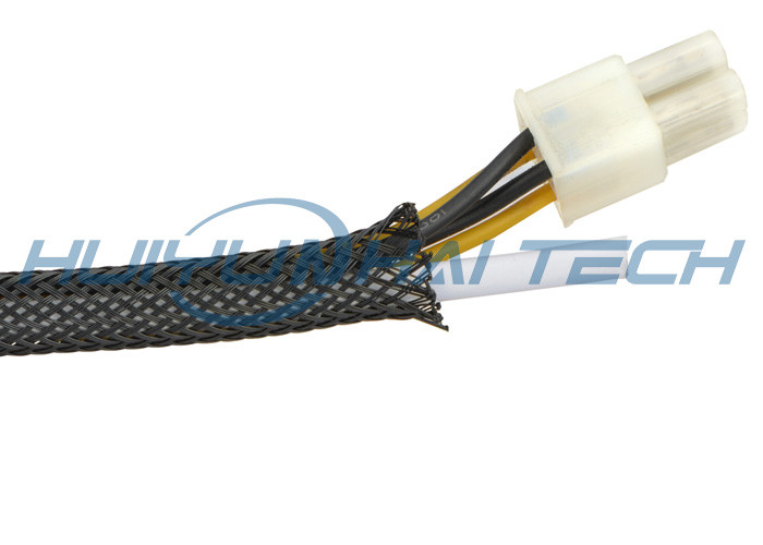 UV Resistance PET Expandable Braided Sleeving , Customized Size