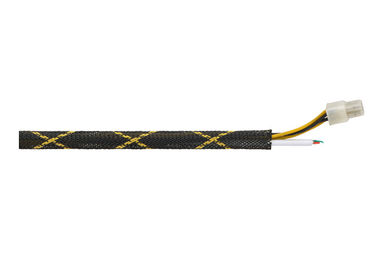 UV Resistant PET Expandable Braided Sleeving Flame Retardant For Cable Harness Wrap