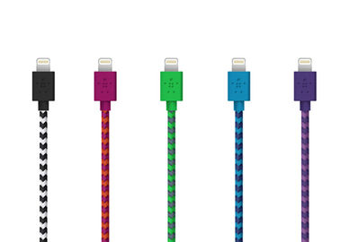 Soft Colorful Wire Tubing Sleeve , Cotton Braided Protective Wire Wrap