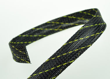 Colorful PET Expandable Braided Sleeving Heat Proof For Cable Harness