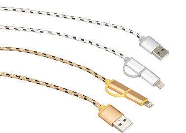 Cotton Braided Sleeving For Covered Cable , pc Custom Cable Sleeving