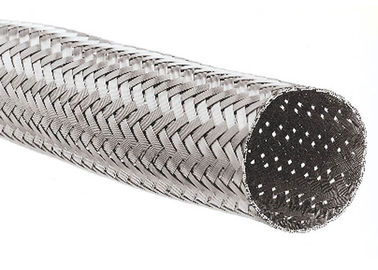 Expandable Stainless Steel Cable Sleeve Abrasion Resistance Custom Logo Printing