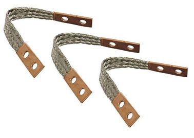 Red Plated Tinned Copper Braided Sleeving Soft Flexible For Cable Shielding