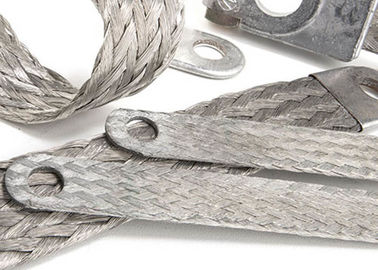 Electric Installation Tinned Copper Braid Shield , Emi Braided Sleeving RoHS