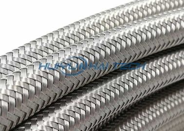 Knitted Wire Steel Braided Hose Sleeve , 304 Stainless Steel Wire Sleeve
