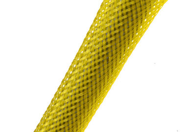 Custom Diameter Heat Resistant Wire Sleeve , PET Material Heat Proof Cable Sleeve