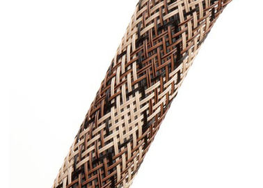 High Temperature Zipper Cable Sleeve Braided Wrap For Adjustable Cord Wire Cover