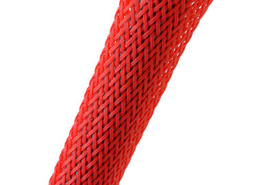 Self Closing Zipper Cable Sleeve Braided Wrap Colorful With High Melting Point