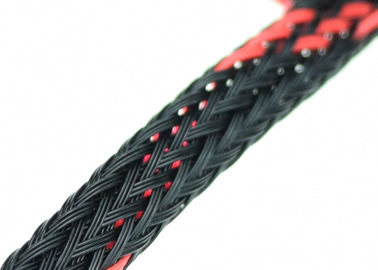 20mm Colorful Expandable Braided Wire Sheathing PET For Cover Nylon Harness