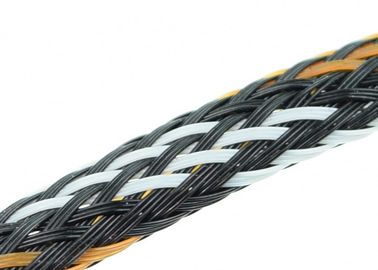 Polyester PET Expandable Braided Sleeving For Protecting Cables / Wire Harnesses