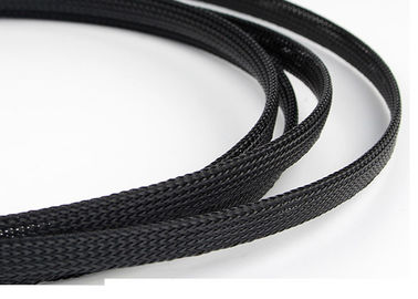 Expandable Flexible Braided Wire Covers Polyester Monofil Fire Resistant Cable Sleeves