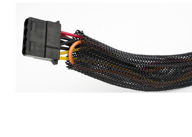 Durable Electrical Braided Sleeving , Easy Bending Braided Cable Sleeving