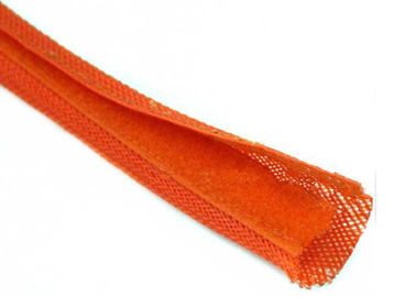 Self Wrap Around Braided Sleeving , 5mm Olyester Braided Sleeving For Cable Harness