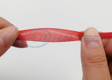 Multi Pattern Color Electrical Braided Sleeving Expandable PET For Cable Protection