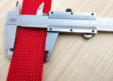 Custom Size Pet Expandable Braided Sleeving Red Color HDMI Wire Harness Protection