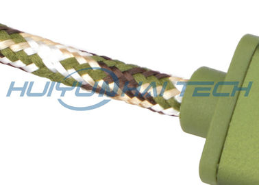 Color Mixed Cotton Braided Sleeving Soft Wear Resistant Custom For Cable Harness