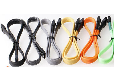 Flexible Heavy Duty Automotive Cable Sleeving 250 Degrees Melt Temp Flame Retardant