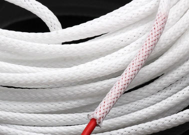 Smooth Surface Flexible Braided Wire Covering , High Temperature Wire Sleeve