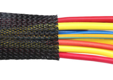 Melt Temperature Flexible Braided Wire Covers Custom Diameter Abrasive Resistance