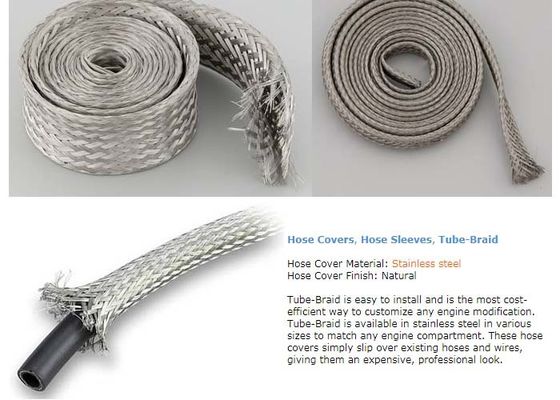0.10-0.30mm Expandable Stainless Steel Braided Sleeving