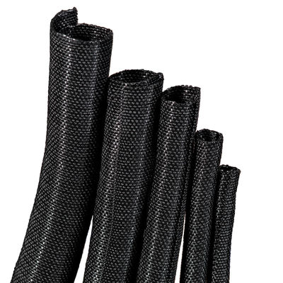 Dustproof Self Wrapping Split Braided Sleeving For Cable Harness