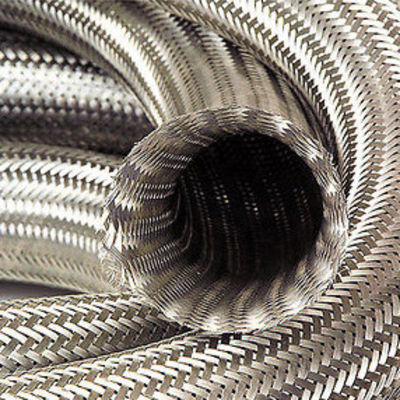 Durable 50mm Width Stainless Steel Braided Sleeving Tensile Resistant
