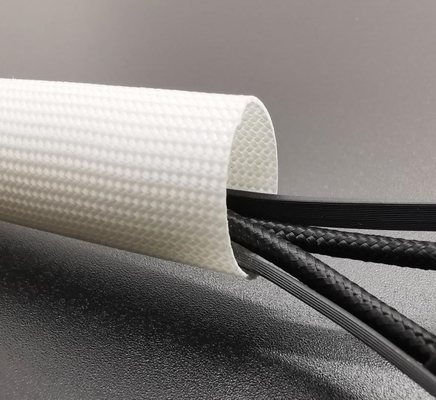 IATF16949 Fiberglass Heat Proof Cable Sleeve High Temp Braided Sleeving