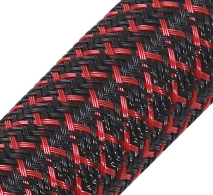 Halogen Free PET Expandable Braided Sleeving For Vacuum Cleaner Hoses