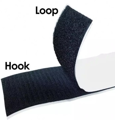 Heavy Duty Black Velcro Sticky Back Tape Roll VW-1 Hook And Loop Tape